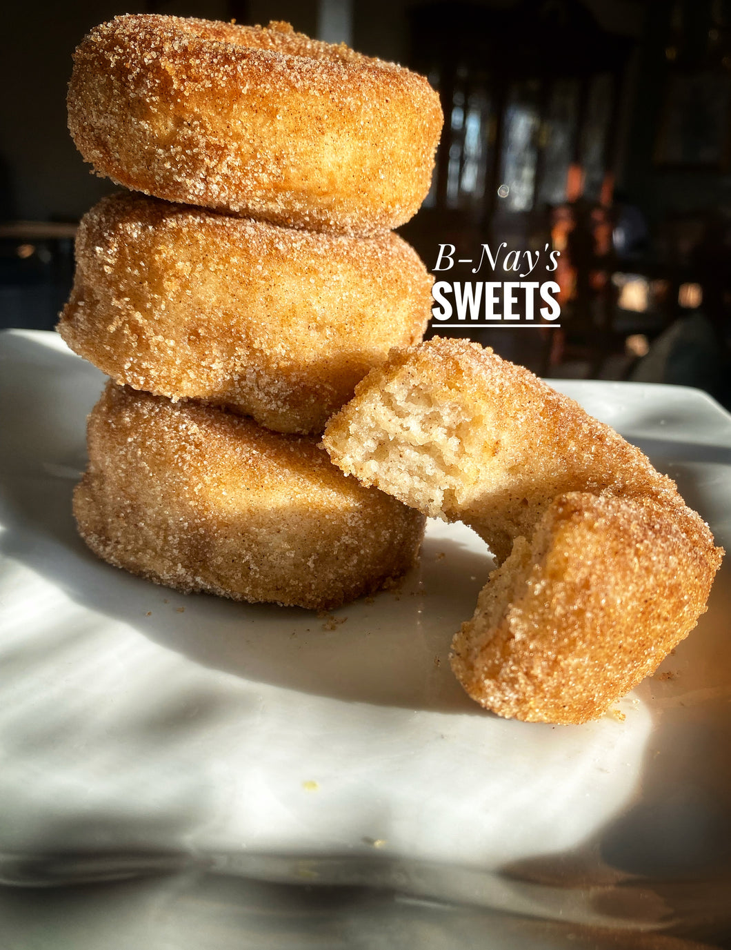 * Vegan Cinnamon Sugar Donuts